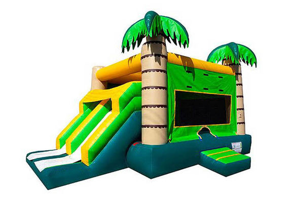 Jungle Green Tree Inflatable Obstacle Course 4Mx 6M X 4M 3 Years Warrenty