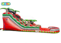 Huge Outdoor Inflatable Bouncy Water Slide / Bouncy Pool Slides CE Certification