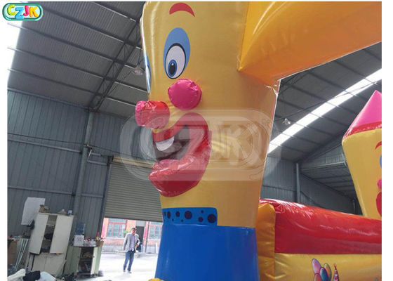 Outdoor Clown Big Moonwalk Adult Size Bounce House Support Customization